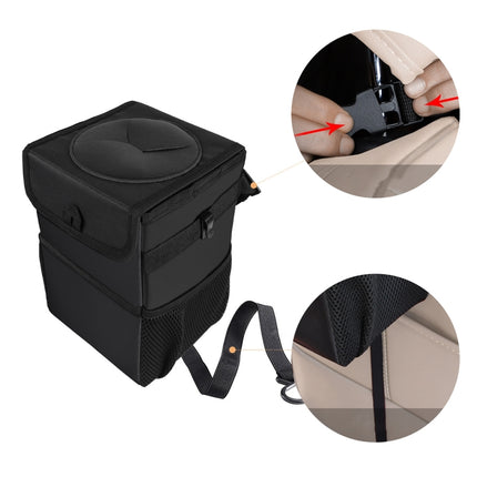 Car Back Seat Hook Garbage Can Car Storage Box, Car Storage Box