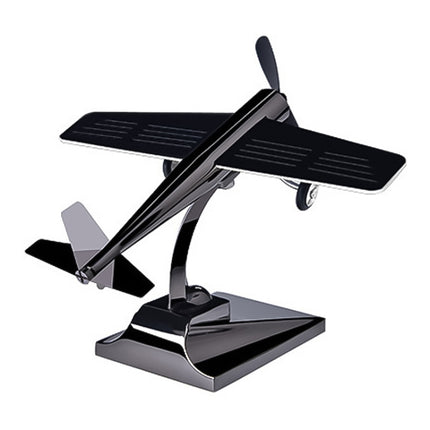 Car Interior Decoration Accessories Aircraft Model Ornaments Propeller Rotating Solar Energy Ornament