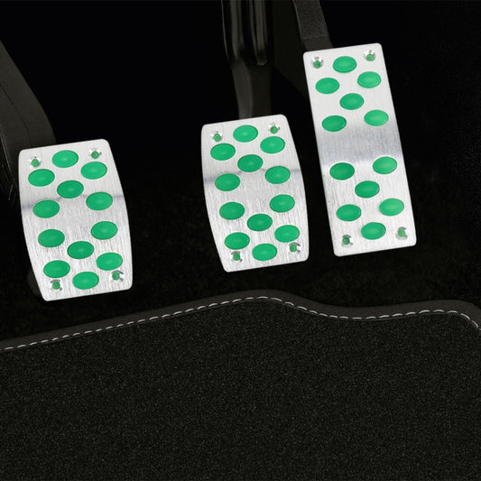 3 in 1 Large Luminous Non-Slip Automatic Gear Car Pedals Foot Brake Pad Cover Set, 3 in 1 (Large)