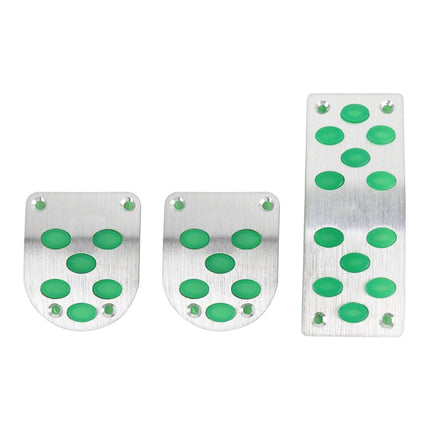 3 in 1 Small Luminous Non-Slip Automatic Gear Car Pedals Foot Brake Pad Cover Set, 3 in 1