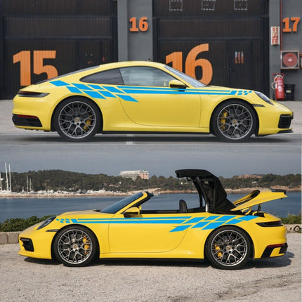 Car Styling Plaid Series PVC Sticker Auto Decorative Sticker