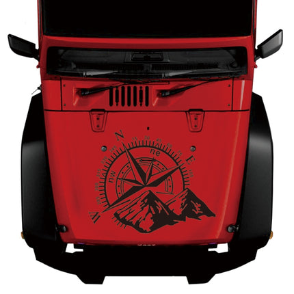 Car Styling Mountain Compass PVC Sticker Auto Decorative Sticker, D-813