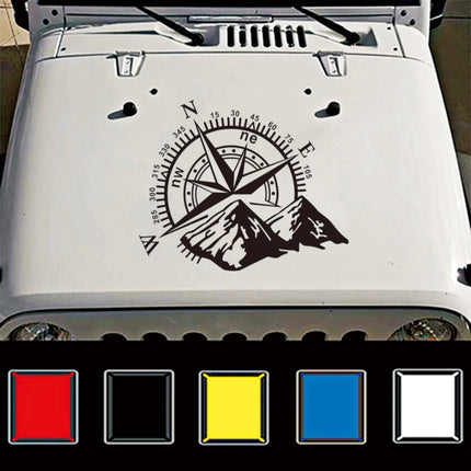 Car Styling Mountain Compass PVC Sticker Auto Decorative Sticker, D-813