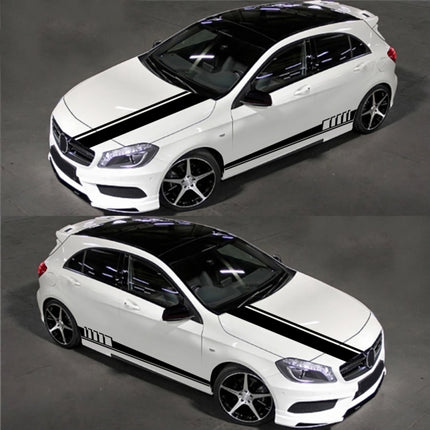 5 in 1 Car Styling Stripe Hood PVC Sticker Auto Decorative Sticker, D-935