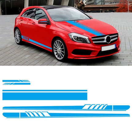 5 in 1 Car Styling Stripe Hood PVC Sticker Auto Decorative Sticker, D-935
