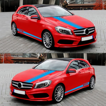 5 in 1 Car Styling Stripe Hood PVC Sticker Auto Decorative Sticker, D-935