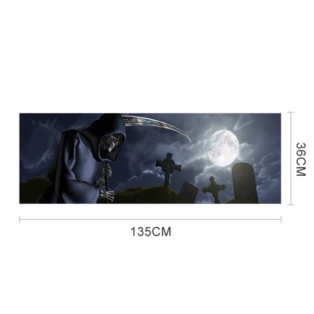 Death Cemetery Pattern Horror Series Car Rear Window Decorative Sticker, Size: 135 x 36cm, Size: 135 x 36cm