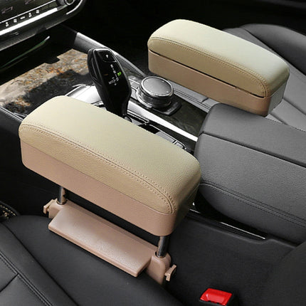 Universal Car Wireless Qi Standard Charger PU Leather Wrapped Armrest Box Cushion Car Armrest Box Mat with Storage Box, 1pc(Beige), 1pc(Brown), 1pc(Black), 1pc(Black Red), 1pc(Black White), 1pc(Grey)