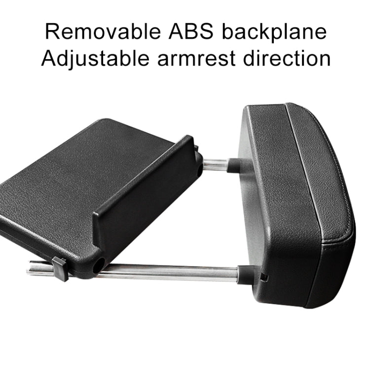 2 PCS Universal Car Wireless Qi Standard Charger PU Leather Wrapped Armrest Box Cushion Car Armrest Box Mat with Storage Box