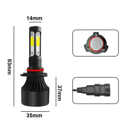 2 PCS S2 9006 / HB4 DC9-36V / 25W / 6000K / 2500LM IP68 Car LED Headlight Lamps