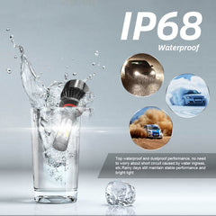 2 PCS S2 9006 / HB4 DC9-36V / 25W / 6000K / 2500LM IP68 Car LED Headlight Lamps