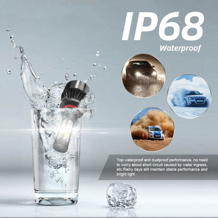 2 PCS S2 9005 / HB3 / H10 DC9-36V / 25W / 6000K / 2500LM IP68 Car LED Headlight Lamps