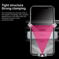 Soporte para teléfono móvil telescópico invisible para automóvil HAMTOD Pro Gravity