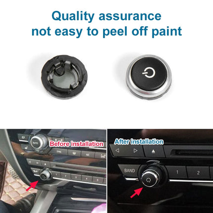 Car Radio Switch Button CD Player Volume Knob 64119350272 for BMW F10, For BMW F10