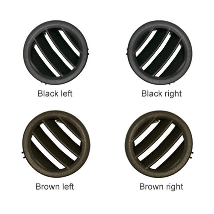 Car Right Side Dashboard Small Air Outlet Circular Air-conditioning Outlet for Mercedes-Benz C Class W204, Right Side for W204 (Black), Right Side for W204 (Brown)