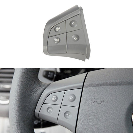 Car Left Side 4-button Steering Wheel Switch Buttons Panel 1648200010 for Mercedes-Benz W164, Left Driving, Left Side 4-button (Black), Left Side 4-button (Coffee), Left Side 4-button (Grey)