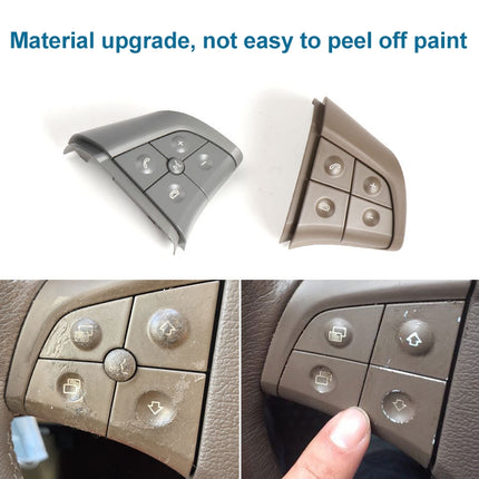 Car Left Side 4-button Steering Wheel Switch Buttons Panel 1648200010 for Mercedes-Benz W164, Left Driving, Left Side 4-button (Black), Left Side 4-button (Coffee), Left Side 4-button (Grey)