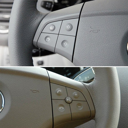 Car Left Side 4-button Steering Wheel Switch Buttons Panel 1648200010 for Mercedes-Benz W164, Left Driving, Left Side 4-button (Black), Left Side 4-button (Coffee), Left Side 4-button (Grey)