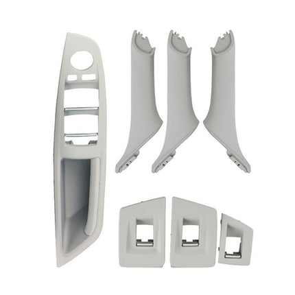 Car Standard Version Inside Doors Handle Pull Trim Cover 5141 7225 873 for BMW F10 F18, Left Driving, Standard Version (Wine Red), Standard Version (Black), Standard Version (Dark Coffee), Standard Version (Beige White), Standard Version (Grey)        ...