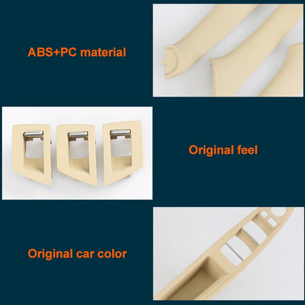 Car Standard Version Inside Doors Handle Pull Trim Cover 5141 7225 873 for BMW F10 F18, Left Driving, Standard Version (Wine Red), Standard Version (Black), Standard Version (Dark Coffee), Standard Version (Beige White), Standard Version (Grey)        ...