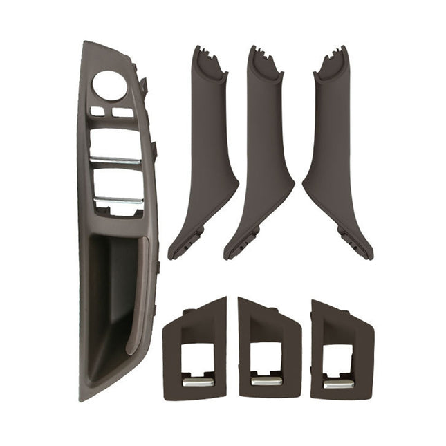 Car Imported Version Inside Doors Handle Pull Trim Cover 5141 7225 873 for BMW F10 F18, Left Driving, Imported Version (Wine Red), Imported Version (Dark Coffee), Imported Version (Beige White), Imported Version (Grey), Imported Version (Beige)