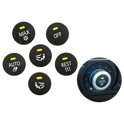 Car Air Conditioner Panel Switch Button REST Key 6131 9250 196-1 for BMW E60 2003-2010, Left Driving, REST
