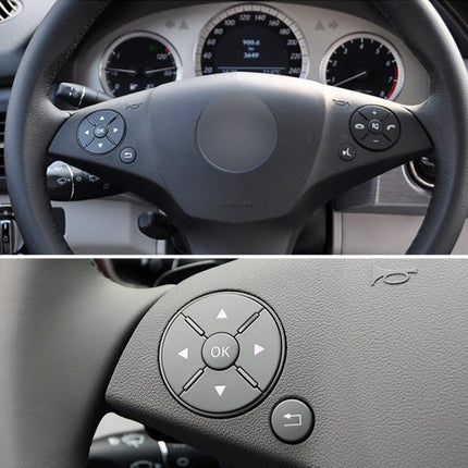 Car Left Side Steering Wheel Switch Buttons Panel for Mercedes-Benz W204 2007-2014, Left Driving, Left Side (Black), Left Side (Grey), Left Side (Beige), Left Side (Brown)