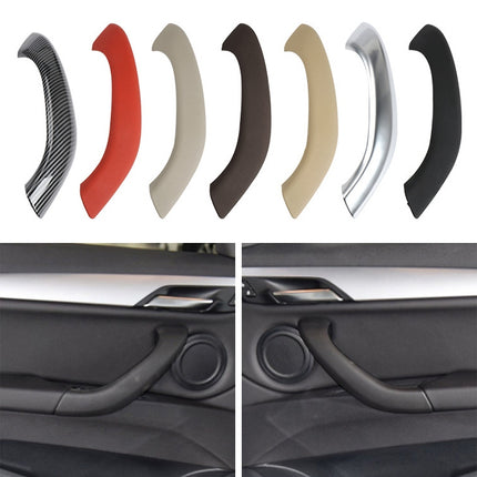 Car Left Side Inside Doors Handle Pull Trim Cover 51417417513 for BMW X1 2016-, Left Driving, Left Side (Red), Left Side (Black), Left Side (Coffee), Left Side (Beige White), Left Side (Beige)