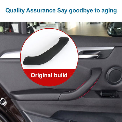 Car Left Side Inside Doors Handle Pull Trim Cover 51417417513 for BMW X1 2016-, Left Driving, Left Side (Red), Left Side (Black), Left Side (Coffee), Left Side (Beige White), Left Side (Beige)