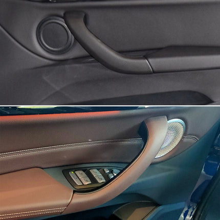 Car Left Side Inside Doors Handle Pull Trim Cover 51417417513 for BMW X1 2016-, Left Driving, Left Side (Red), Left Side (Black), Left Side (Coffee), Left Side (Beige White), Left Side (Beige)