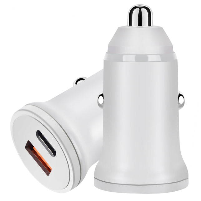 PD 20W USB-C / Type-C + QC 3.0 USB Interface Fast Charging Car Charger