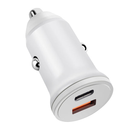 PD 20W USB-C / Type-C + QC 3.0 USB Interface Fast Charging Car Charger