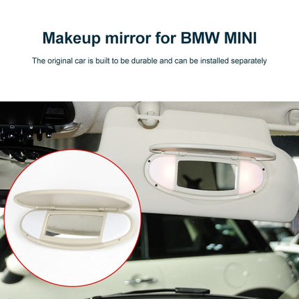 Car Sunshade Makeup Mirror Sun Visor for BMW mini R50R56, Left Driving