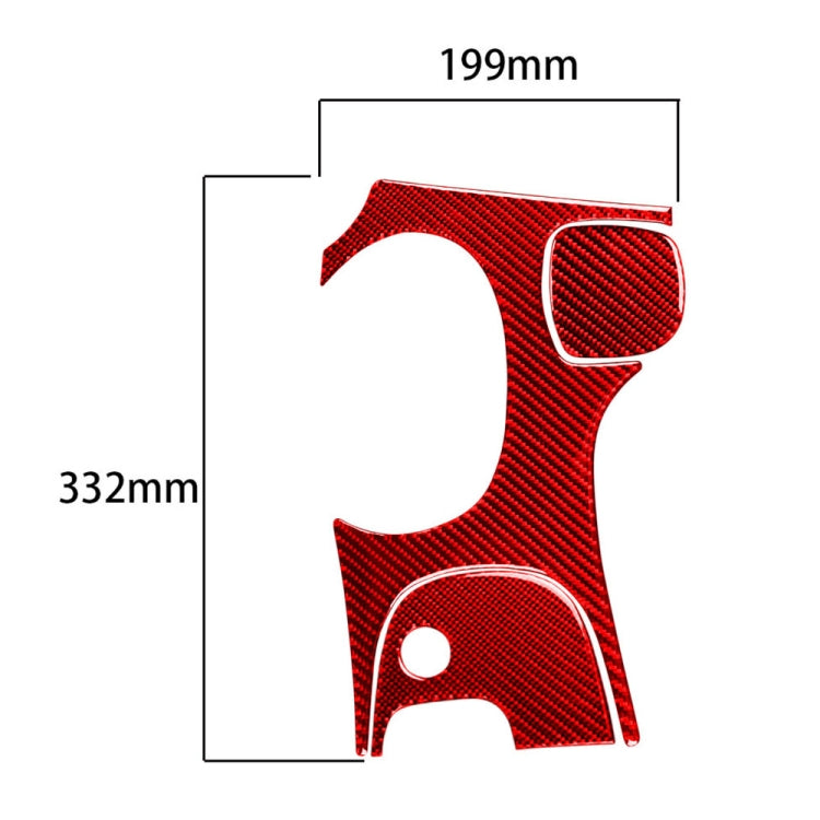 3 in 1 Carbon Fiber Car Gear Panel Sticker Kits A for Chevrolet Corvette C5 1998-2004, Left Drive