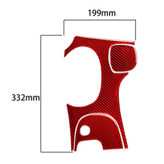 3 in 1 Carbon Fiber Car Gear Panel Sticker Kits A for Chevrolet Corvette C5 1998-2004, Left Drive