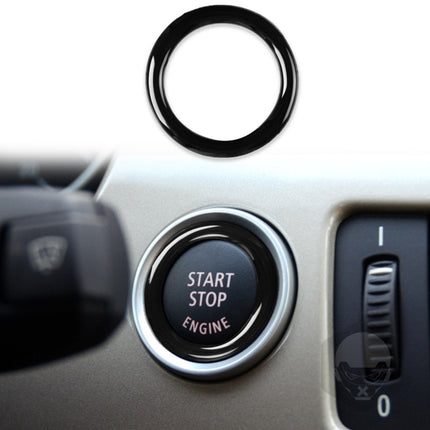 For BMW 3 Series E90/E92/E93 2009-2012 Car One-button Start Carbon Fiber Trim Ring, Left and Right Drive Universal, Car One-button Start