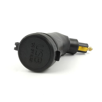 German European Standard Small Caliber Motorcycle Charger Cigarette Lighter Plug Elbow Phone Charger