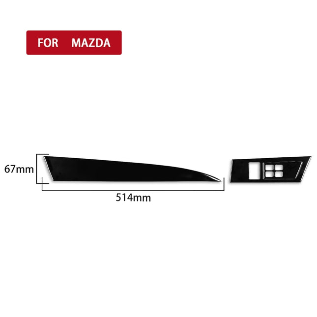 For Mazda 3 Axela 2010-2013 3 in 1 Car Both sides of Instrument Set Decorative Sticker, Right Drive, 3 in 1 Both sides of Instrument Set, Right Drive