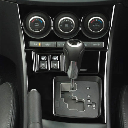 For Mazda 3 Axela 2010-2013 7 in 1 Car AC Gear Frame Set C Decorative Sticker, Right Drive, AC Gear Frame Set C, Right Drive