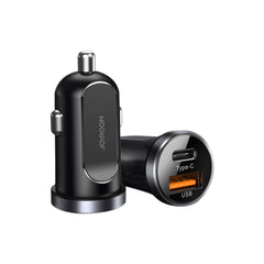 JOYROOM C-A08 30W Mini PD+QC3.0 Dual-port Smart Car Charger, C-A08