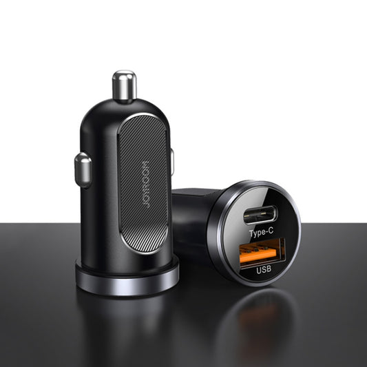 JOYROOM C-A08 30W Mini PD+QC3.0 Dual-port Smart Car Charger, C-A08