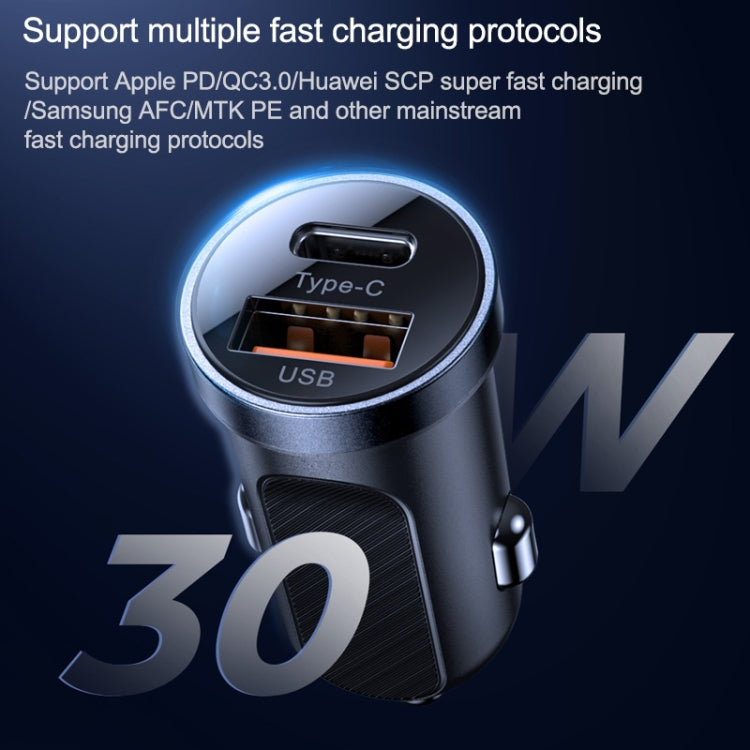 JOYROOM C-A08 30W Mini PD+QC3.0 Smart-Autoladegerät mit zwei Anschlüssen, C-A08