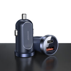 JOYROOM C-A08 30W Mini PD+QC3.0 Dual-port Smart Car Charger, C-A08