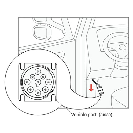 For Cummins J1939 9 Pin Connector Diagnosis Cable, For Cummins