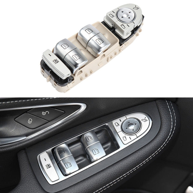 Car Auto Electronic Window Master Control Switch Button for Mercedes-Benz C Class W205 2015-2021, For Mercedes-Benz C Class (Black), For Mercedes-Benz C Class (Beige), For Mercedes-Benz C Class (Brown)