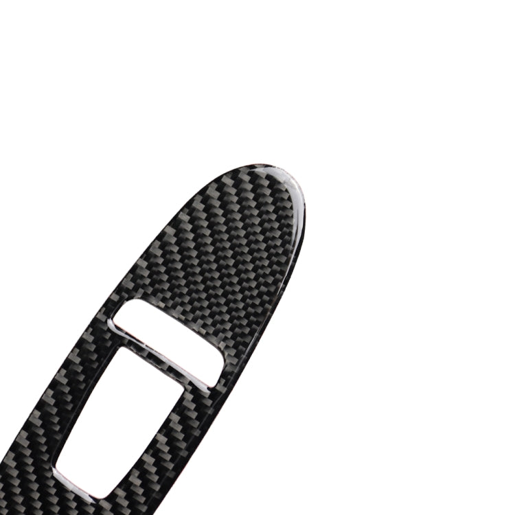 4 PCS Car Carbon Fiber Window Lift Panel Decorative Sticker for Infiniti Q50 2014-2020, Left Drive