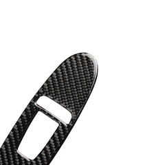 4 PCS Car Carbon Fiber Window Lift Panel Decorative Sticker for Infiniti Q50 2014-2020, Left Drive