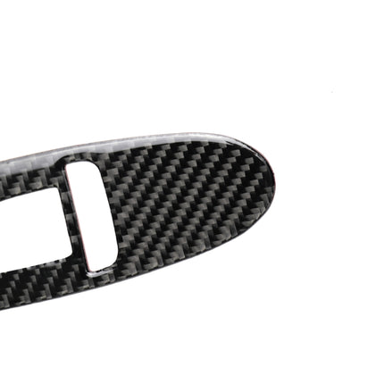 4 PCS Car Carbon Fiber Window Lift Panel Decorative Sticker for Infiniti Q50 2014-2020, Left Drive, Window Lift Panel (B)