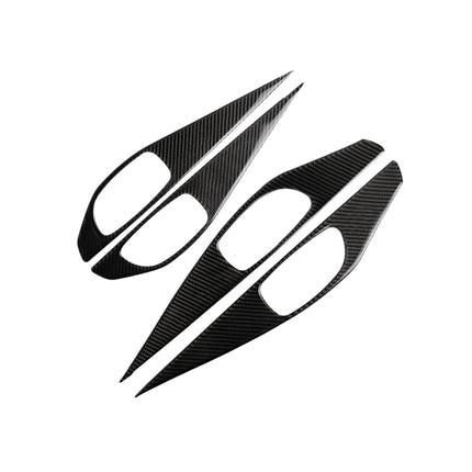 4 PCS Car Carbon Fiber Door Inner Handle Panel Decorative Sticker for Infiniti Q50 2014-2020, Door Inner Handle Panel (B)