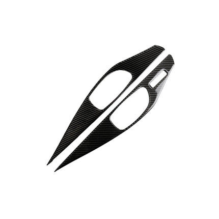2 PCS Car Carbon Fiber Door Inner Handle Panel Decorative Sticker for Infiniti Q60, Left Drive, Door Inner Handle Panel